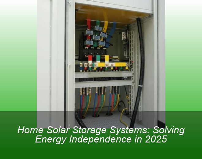 Home Solar Storage Systems: Solving Energy Independence in 2025